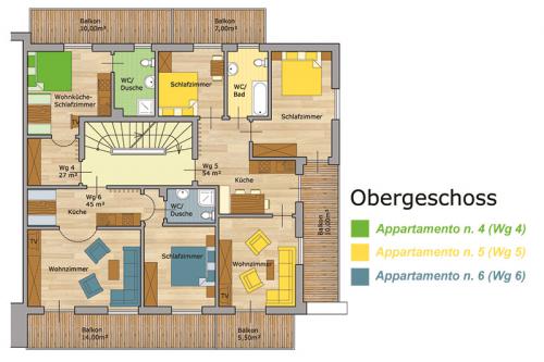 Lageplan / Fewo Nr. 4, 5 und 6